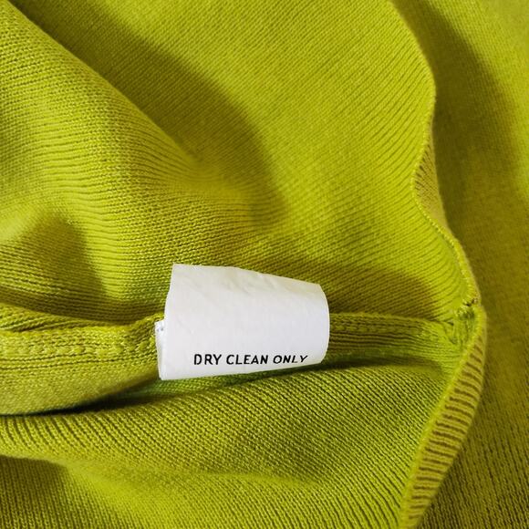 Vesstique Sweater Womens Large Green Ruffle Collar Off Shoulder Pullover Top - Picture 11 of 14